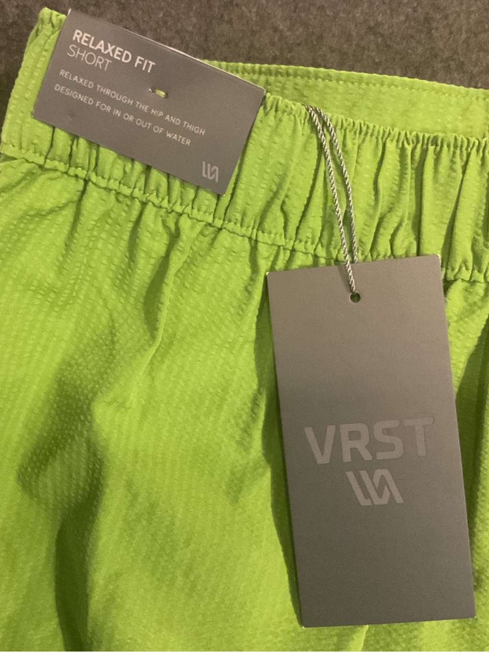 NWT VRST Men's Neon Green Athletic Shorts - Lightweight Performance M - Picture 4 of 11